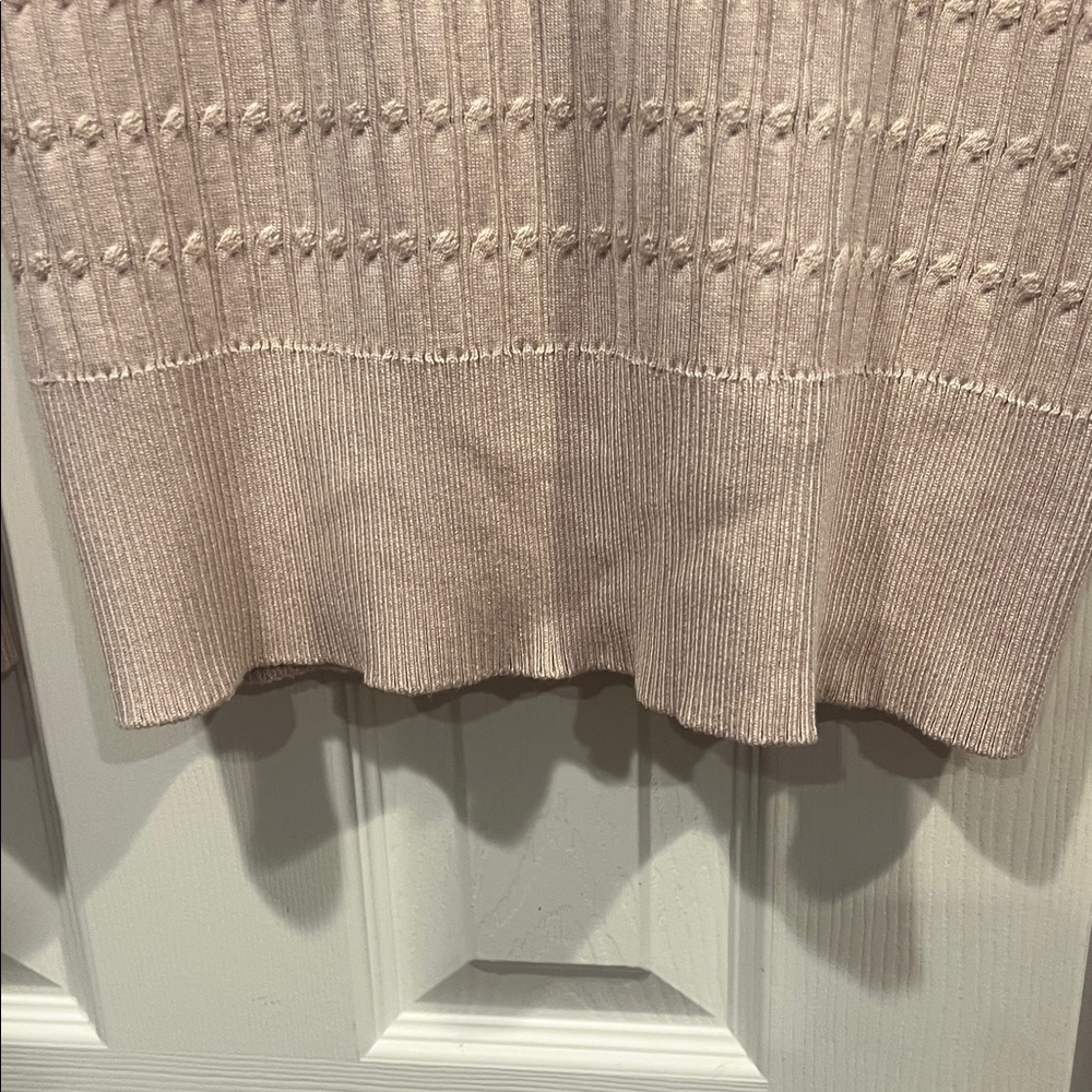 Adrianna Papell tan Cardigan with Black and gold Accents - Picture 10 of 10